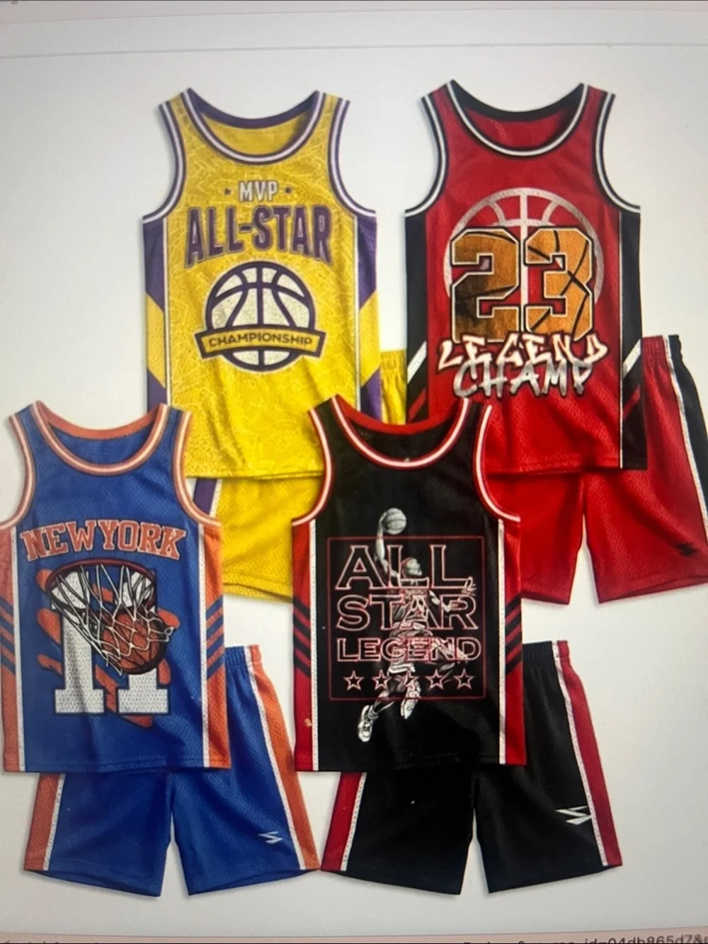 Boys 2 piece outfits- Mesh shorts sets different sizes